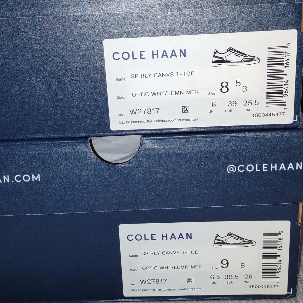 NEW COLE HAAN GrandPrø Rally Canvas T Toe Sneakers Comfortable Relaxed fit